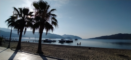 Sunrise of the day and beach vibes in Marmaris