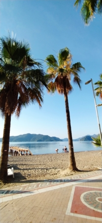 Sunrise of the day and beach vibes in Marmaris