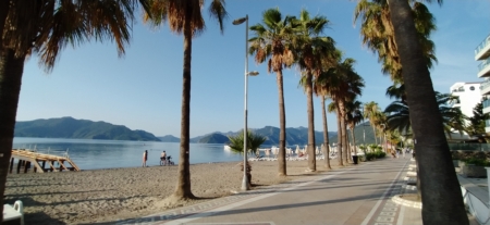 Sunrise of the day and beach vibes in Marmaris