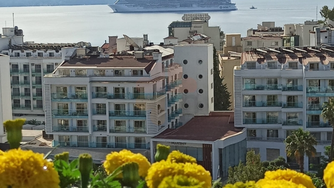 MSC Seaview gorgeously sailing to Marmaris
