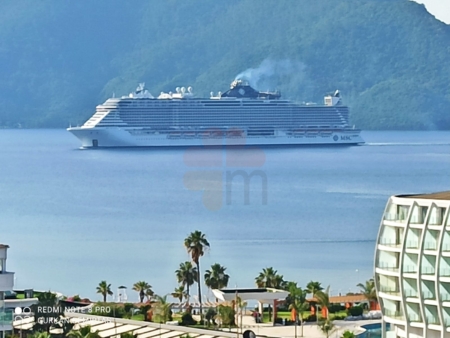 MSC Seaview gorgeously sailing to Marmaris