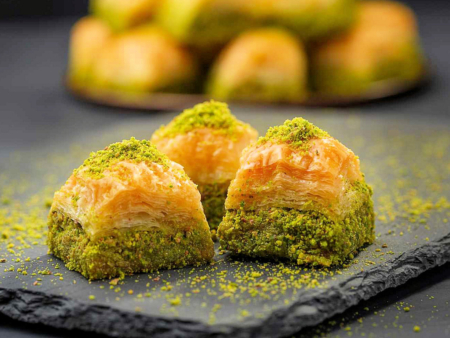 Eid Mubarak with traditional baklava