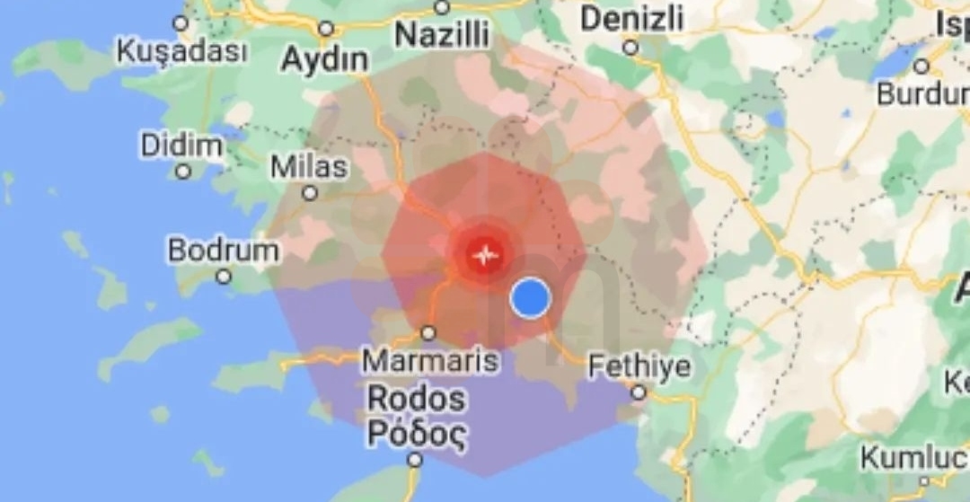Earthquake map