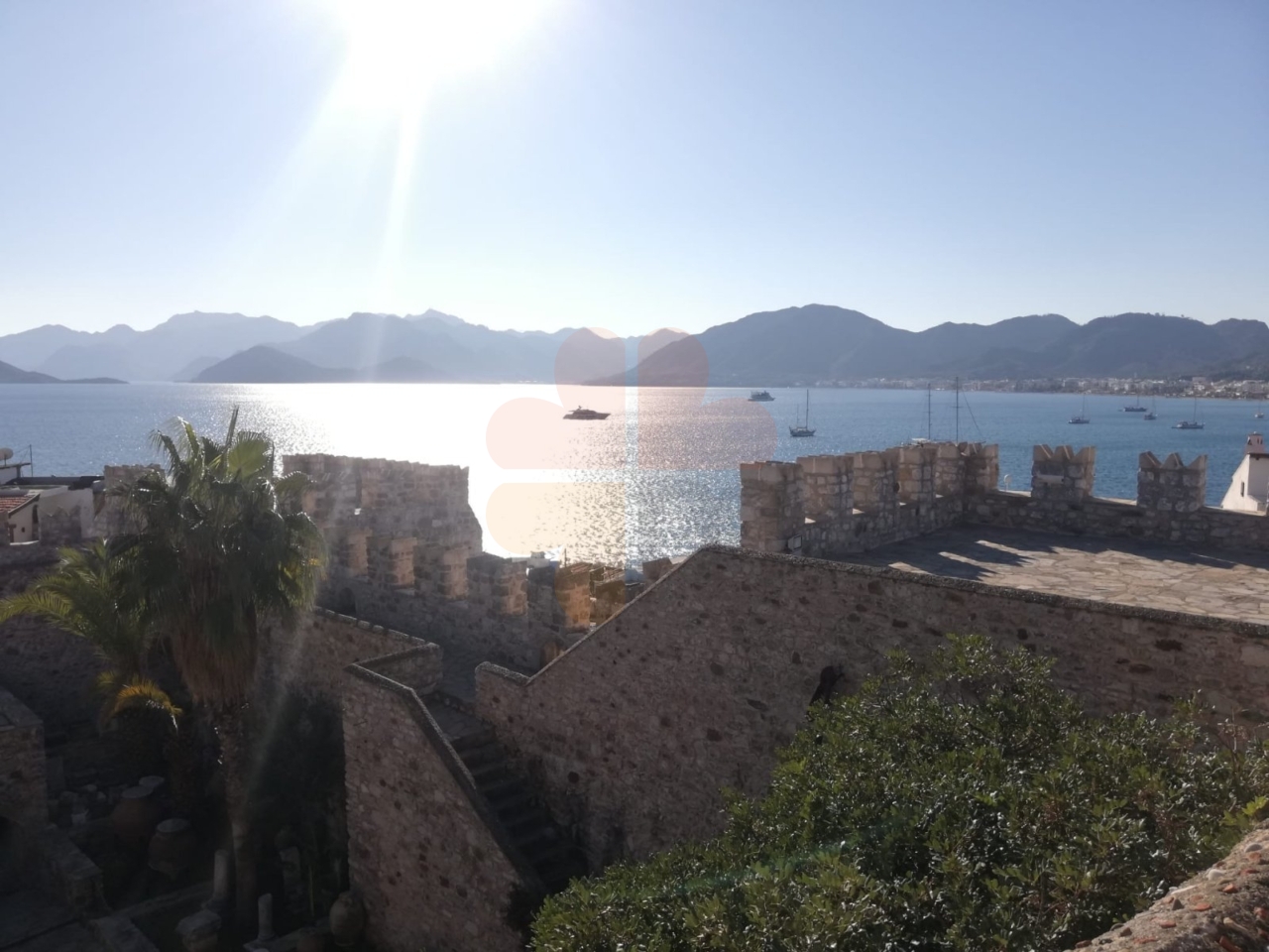 Marmaris castle and old town