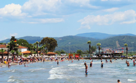 Gokova Akyaka Beach Is A Popular Beach Located In The Coastal Town Of Akyaka