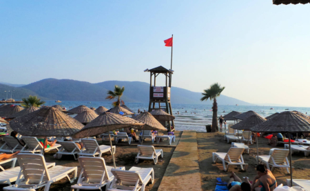 Gokova Akyaka Beach Is A Popular Beach Located In The Coastal Town Of Akyaka