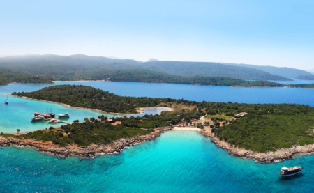 Sedir Island Is Renowned For Its Stunning Beauty Crystal-clear Waters