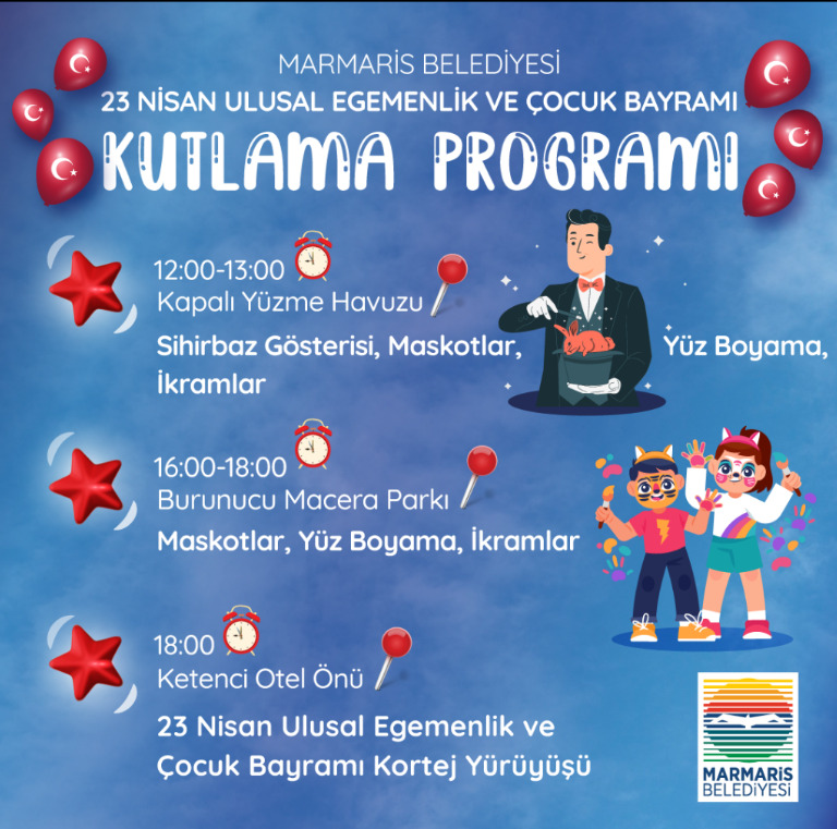 Marmaris 23rd of april national sovereignty and children's Day